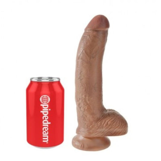KING COCK - DILDO REALISTA COM TESTÍCULOS 22,8 CM - Infernum Store