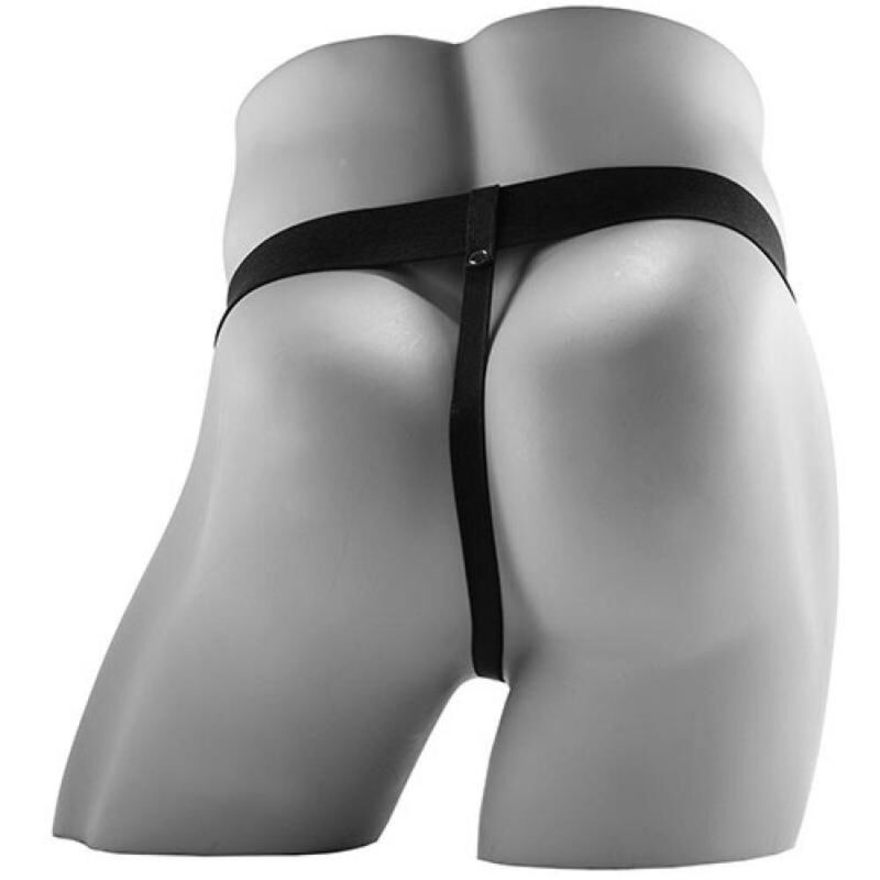 FETISH FANTASY SERIES  - STRAP-ON VIBRATÓRIO REALISTA COM BOLAS 17,8 CM - Infernum Store