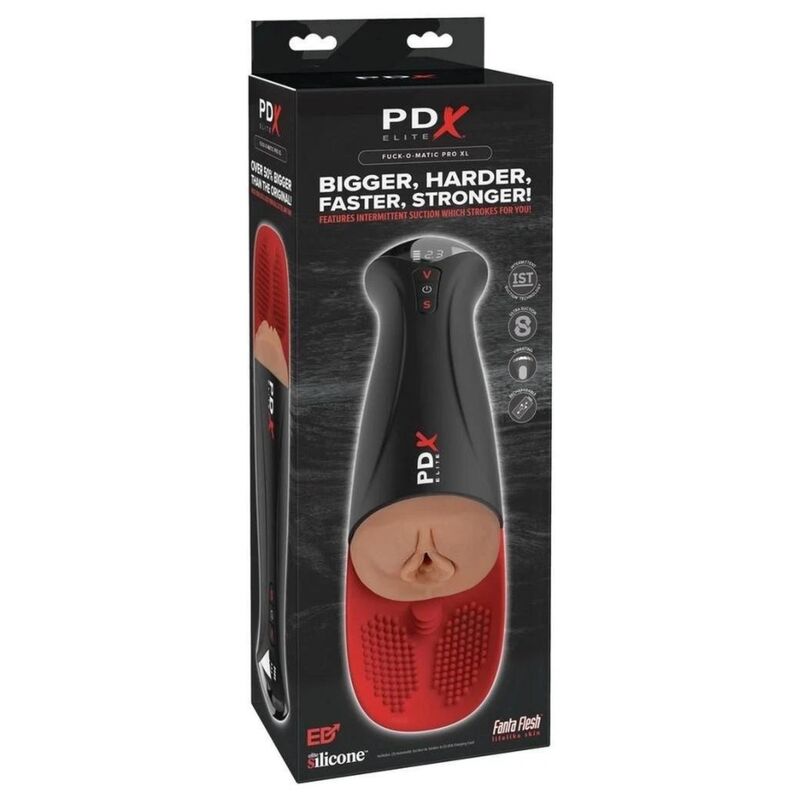 PDX ELITE - FAP-O-MATIC PRO XL VIBRATÓRIO AUTOMÁTICO MARROM 34,9 CM - Infernum Store