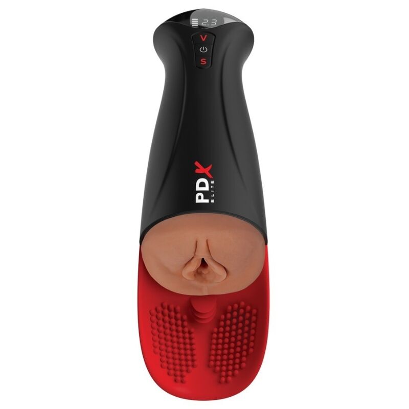 PDX ELITE - FAP-O-MATIC PRO XL VIBRATÓRIO AUTOMÁTICO MARROM 34,9 CM - Infernum Store
