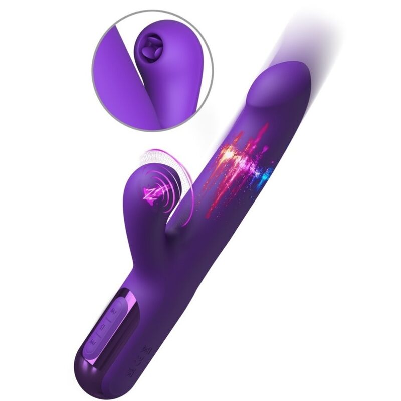 FANTASY FOR HER - SUPER SONIX THRUSTER RABBIT VIBRATOR ROXO - Infernum Store