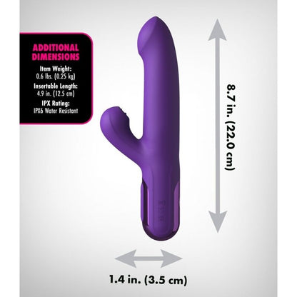 FANTASY FOR HER - SUPER SONIX THRUSTER RABBIT VIBRATOR ROXO - Infernum Store