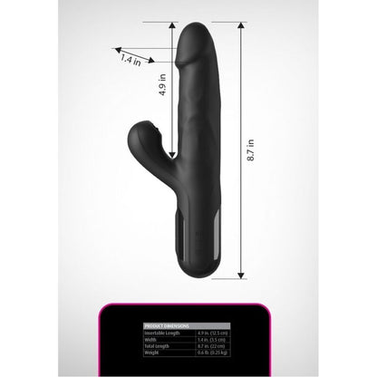 FETISH FANTASY SERIES - VIBRADOR COELHO DE SILICONE SONIX PRETO - Infernum Store