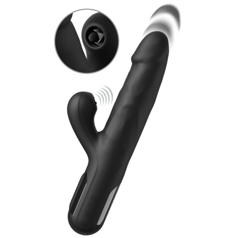 FETISH FANTASY SERIES - VIBRADOR COELHO DE SILICONE SONIX PRETO - Infernum Store