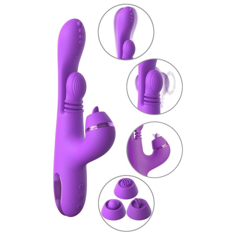 FANTASY FOR HER - VIBRADOR COELHO INTIMOTION PULSE PRO VIBE ROXO - Infernum Store