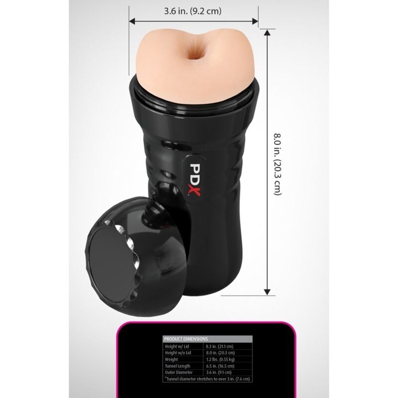 PDX EXTREME - MOLHADOS, BUSSIES SUPER BANGIN' BUTTHOLE, ANAL STROKER 20,8 CM - Infernum Store
