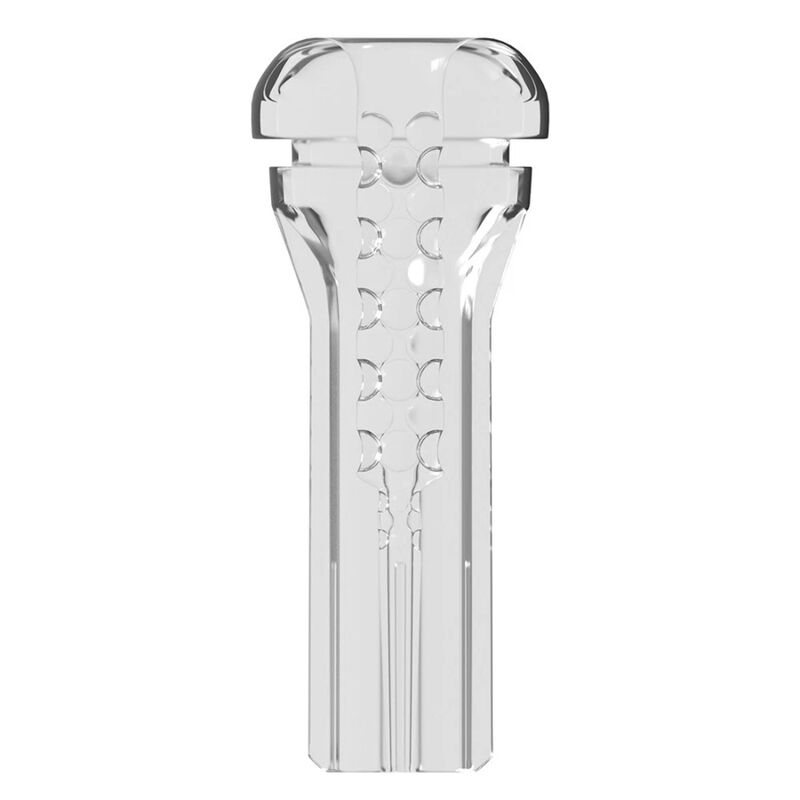 PDX ELITE - VIEWTUBE PLUS STROKER TRANSPARENTE COM ADERÊNCIA FÁCIL E VERSÁTIL 21 CM - Infernum Store