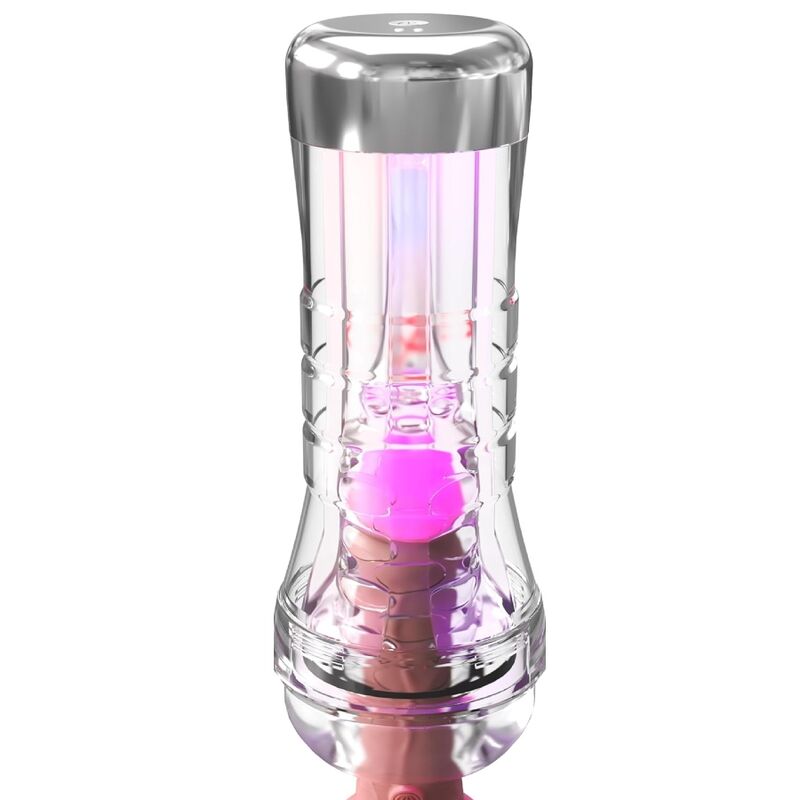 PDX ELITE - VIEWTUBE XXL LED TRANSPARENT STROKER 27,3 CM - Infernum Store