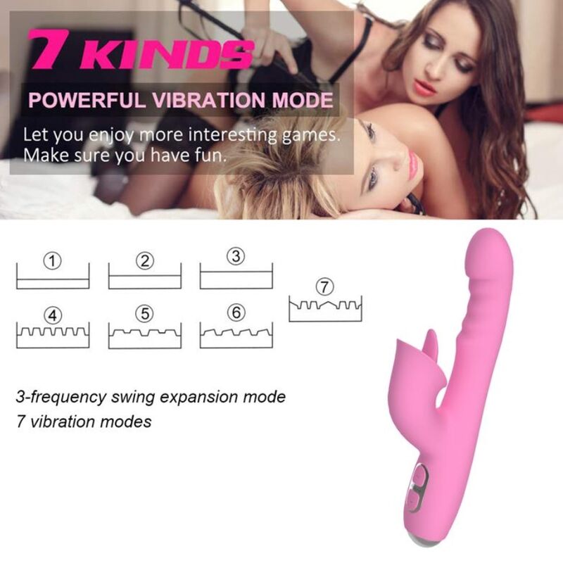 NALONE - T-MAY VIBRADOR MAGIC STICK COELHO - ROSA - Infernum Store