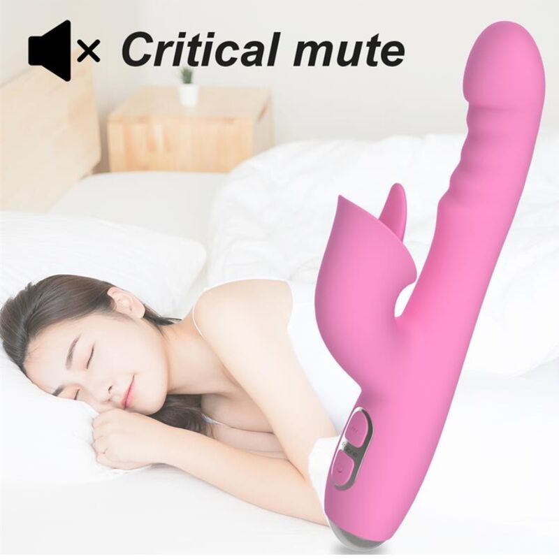 NALONE - T-MAY VIBRADOR MAGIC STICK COELHO - ROSA - Infernum Store