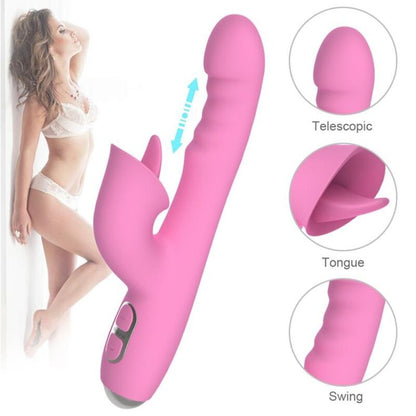 NALONE - T-MAY VIBRADOR MAGIC STICK COELHO - ROSA - Infernum Store
