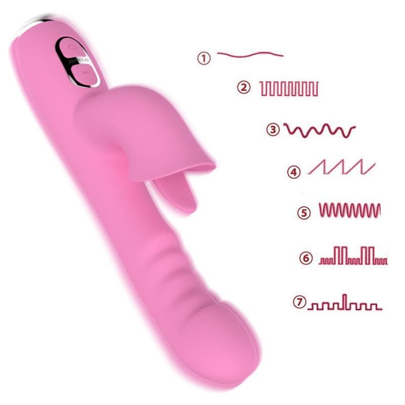 NALONE - T-MAY VIBRADOR MAGIC STICK COELHO - ROSA - Infernum Store