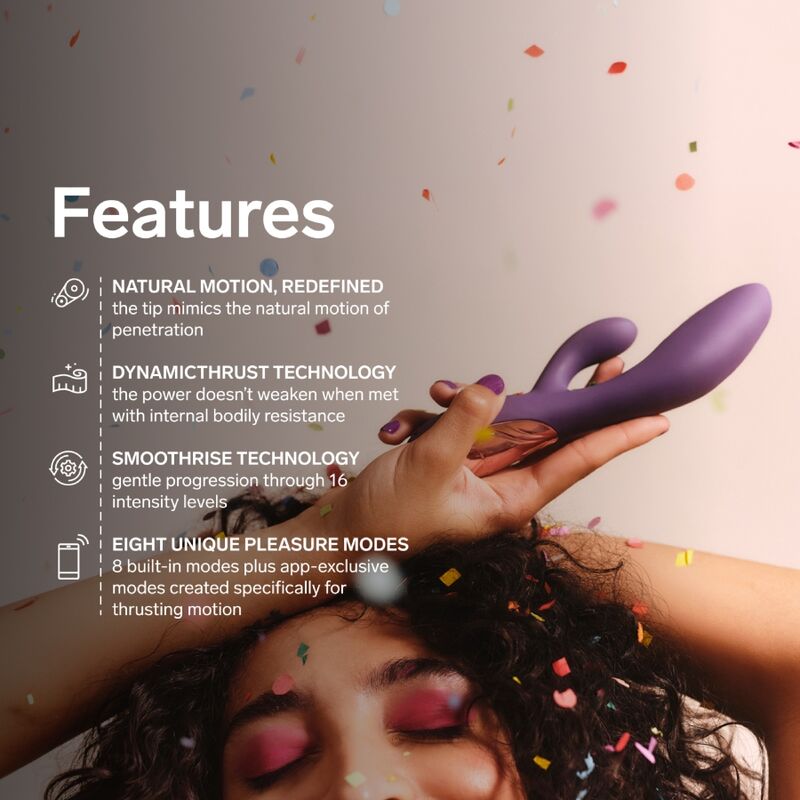 LELO - INA THRUST RABBIT VIBRADOR DE EMPURRA ROXO - Infernum Store