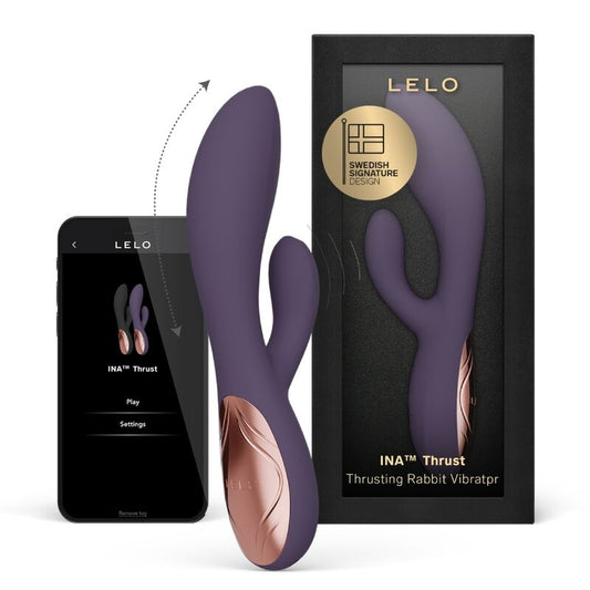 LELO - INA THRUST RABBIT VIBRADOR DE EMPURRA ROXO - Infernum Store