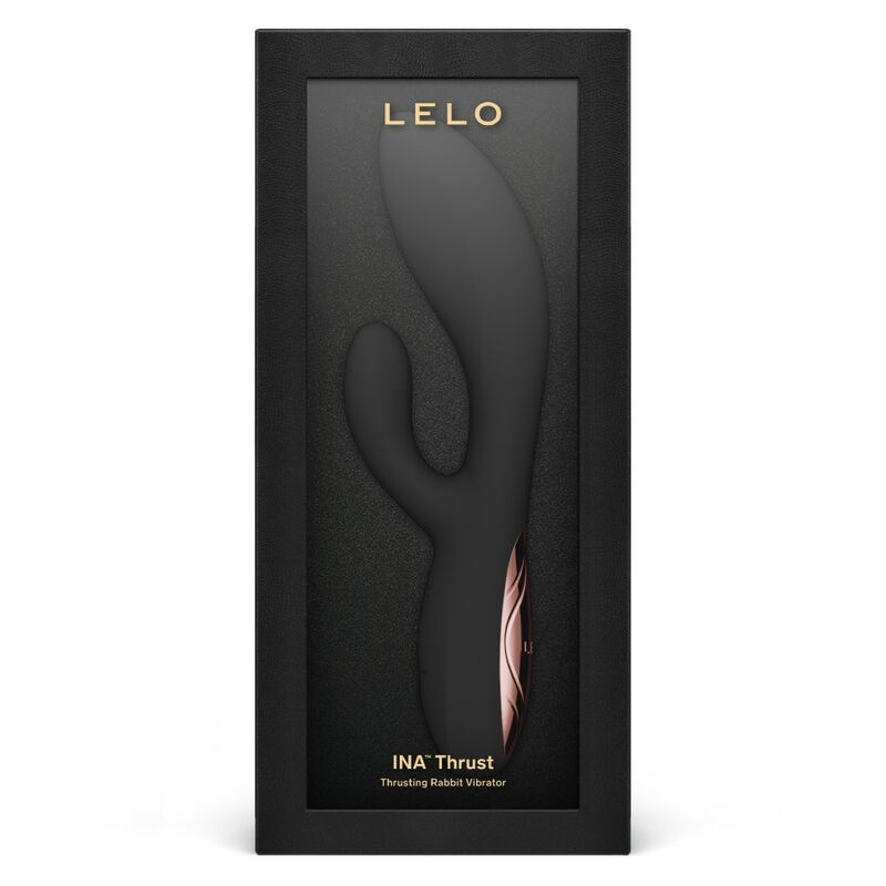 LELO - INA THRUST RABBIT VIBRADOR DE EMPURRAÇÃO PRETO - Infernum Store