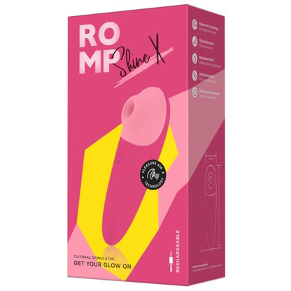 ROMP - SHINE X SUCÇÃO CLITORIAL 10 NÍVEIS ROSA - Infernum Store