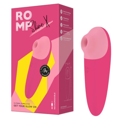 ROMP - SHINE X SUCÇÃO CLITORIAL 10 NÍVEIS ROSA - Infernum Store