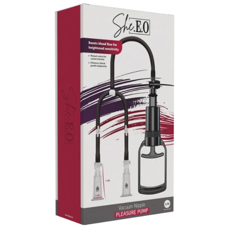 SHE.E.O - BOMBA DE VÁCUO PARA MAMILOS S/M - Infernum Store