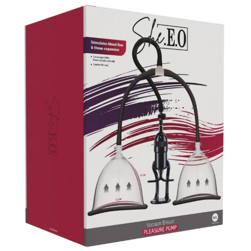 SHE.E.O - BOMBA DE VÁCUO PARA AMAMENTAÇÃO TAMANHOS M/L - Infernum Store