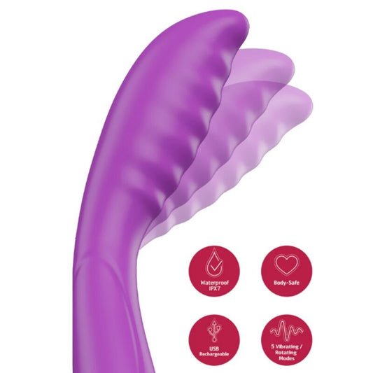 SHE.E.O - VIBRADOR ROXO PARA ESTIMULAÇÃO DO PONTO G - Infernum Store