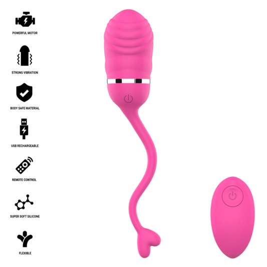 INTENSE - SOOKIE OVO VIBRATÓRIO COM CONTROLE REMOTO ROSA - Infernum Store