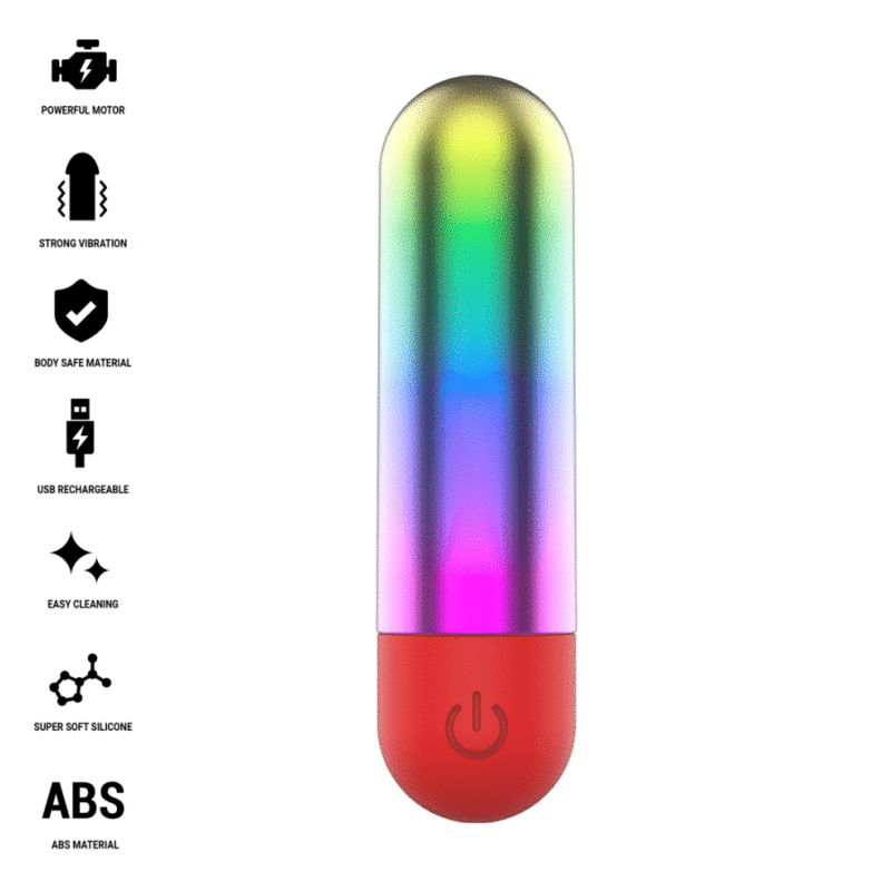 INTENSE - DEBBIE RAINBOW CLITORIS VIBRATÓRIO BULLET - Infernum Store