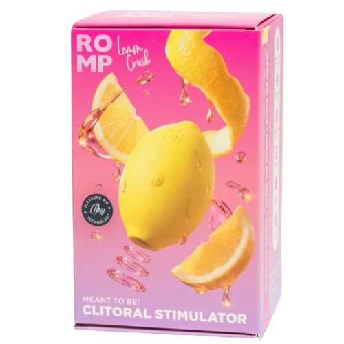 ROMP - LEMON CRUSH PLEASURE AIR ESTIMULADOR CLITÓRICO AMARELO - Infernum Store