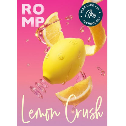 ROMP - LEMON CRUSH PLEASURE AIR ESTIMULADOR CLITÓRICO AMARELO - Infernum Store