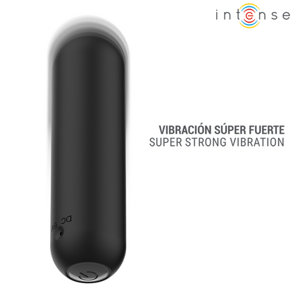 INTENSE - JUDY VIBRADOR BULLET RECARREGÁVEL COM CONTROLE REMOTO PRETO - Infernum Store