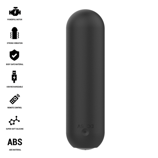 INTENSE - JUDY VIBRADOR BULLET RECARREGÁVEL COM CONTROLE REMOTO PRETO - Infernum Store