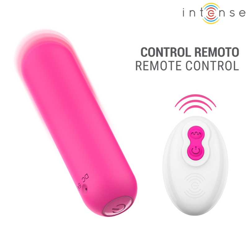INTENSE - JUDY VIBRADOR BULLET RECARREGÁVEL COM CONTROLE REMOTO ROSA - Infernum Store