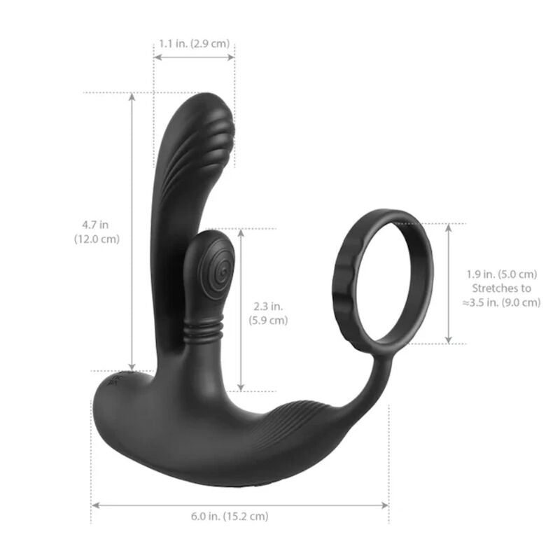 ANAL FANTASY ELITE - ESTIMULADOR ANAL E PERINEAL RECARREGÁVEL PARA INTIMIDAÇÃO E ORGASMO ANAL - Infernum Store