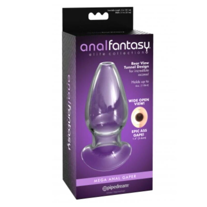 ANAL FANTASY ELITE - MEGA ANAL GAPER PLUG ANAL TRANSPARENTE - Infernum Store
