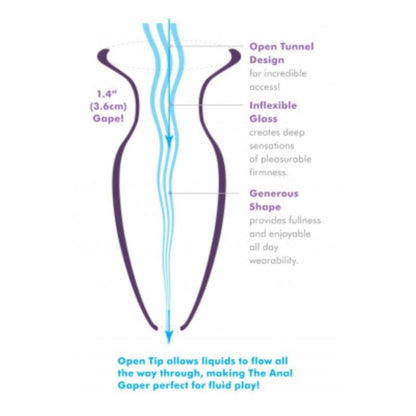 ANAL FANTASY ELITE - MEGA ANAL GAPER PLUG ANAL TRANSPARENTE - Infernum Store