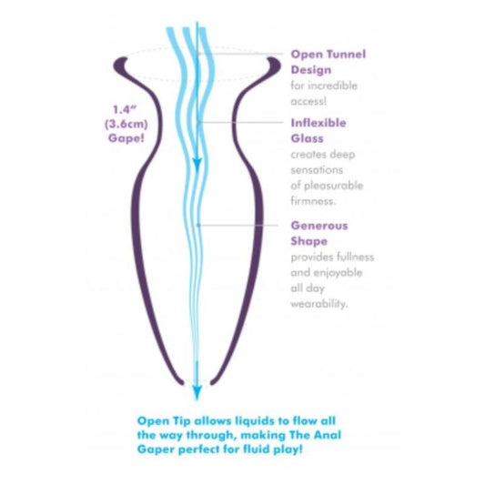 ANAL FANTASY ELITE - MEGA ANAL GAPER PLUG ANAL TRANSPARENTE - Infernum Store