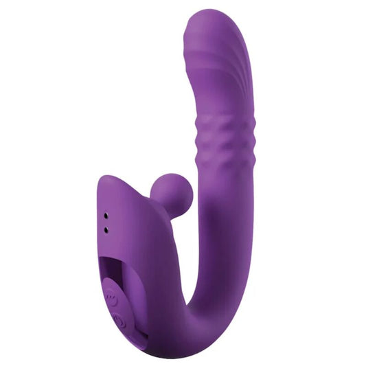 FANTASY FOR HER - HARMONI PRO VIBRADOR COELHO ROXO PARA PONTO G E CLITÓRIS - Infernum Store