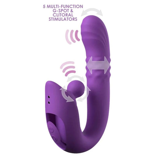 FANTASY FOR HER - HARMONI PRO VIBRADOR COELHO ROXO PARA PONTO G E CLITÓRIS - Infernum Store