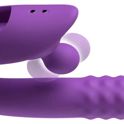 FANTASY FOR HER - HARMONI PRO VIBRADOR COELHO ROXO PARA PONTO G E CLITÓRIS - Infernum Store