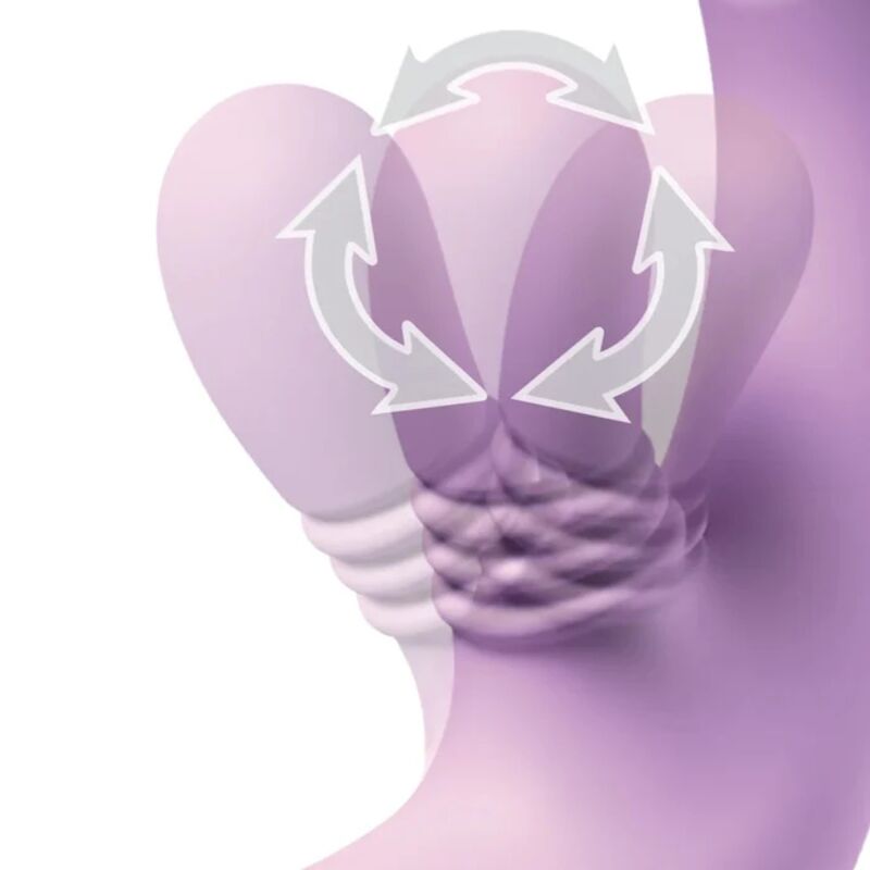 FANTASY FOR HER - INTIMOTION FLUTTER PRO VIBRADOR COELHO ROXO PARA PONTO G E CLITÓRIS - Infernum Store