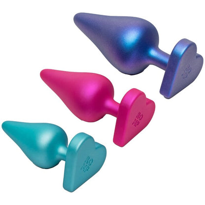 ROMP - KIT DE TREINAMENTO ANAL LUSTER P/M/G COM BASE EM FORMATO DE CORAÇÃO - Infernum Store