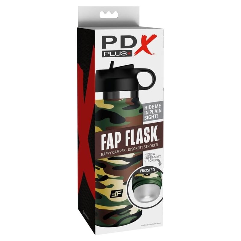 PDX PLUS - FAP FLASK HAPPY CAMPER DISCREET MASTURBATOR CAMOUFLAGE - Infernum Store