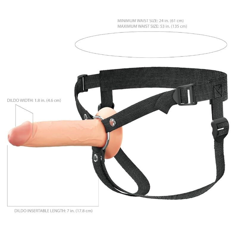 FANTASY X-TENSIONS ELITE - STRAP-ON DE SILICONE OCO DE 20,3 CM - Infernum Store