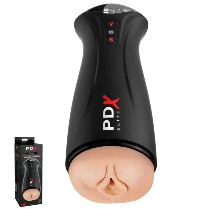PDX ELITE - FAP-GASM - MASTURBADOR DE SUCÇÃO E VIBRAÇÃO INTERMITENTE - Infernum Store