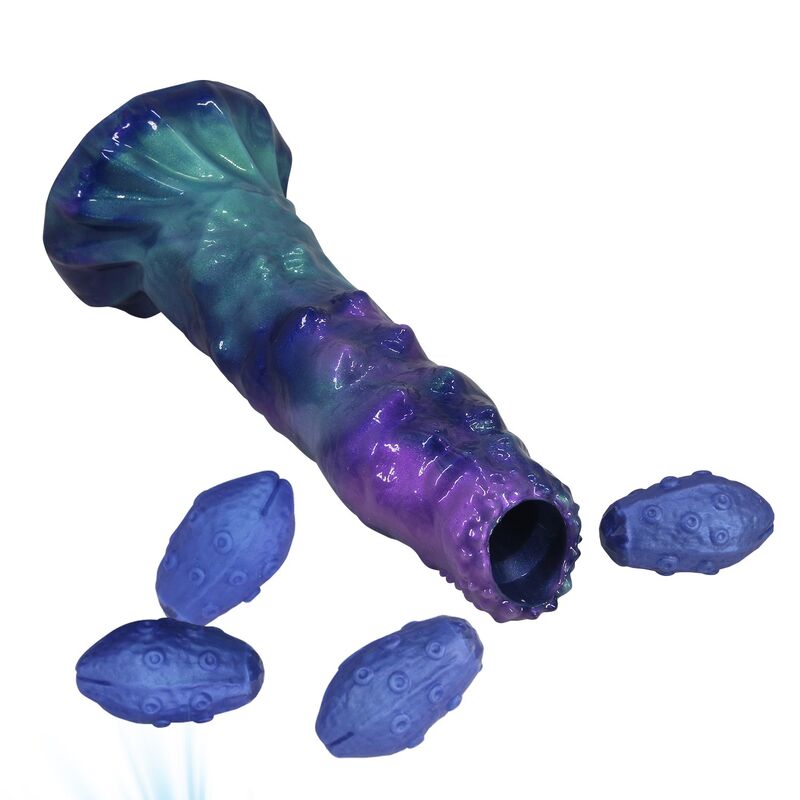 POWER MONSTERS - DUSKWALKER SENTINEL TRICOLOR DILDO DE SILICONE INFLÁVEL FANTASIA 23 CM Ø 5 CM - Infernum Store