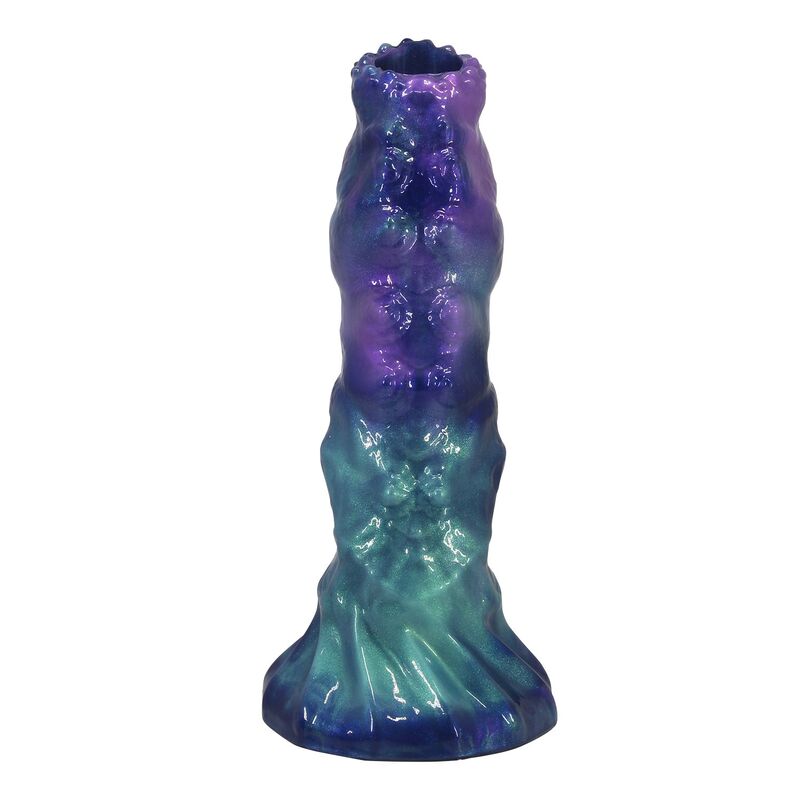 POWER MONSTERS - DUSKWALKER SENTINEL TRICOLOR DILDO DE SILICONE INFLÁVEL FANTASIA 23 CM Ø 5 CM - Infernum Store