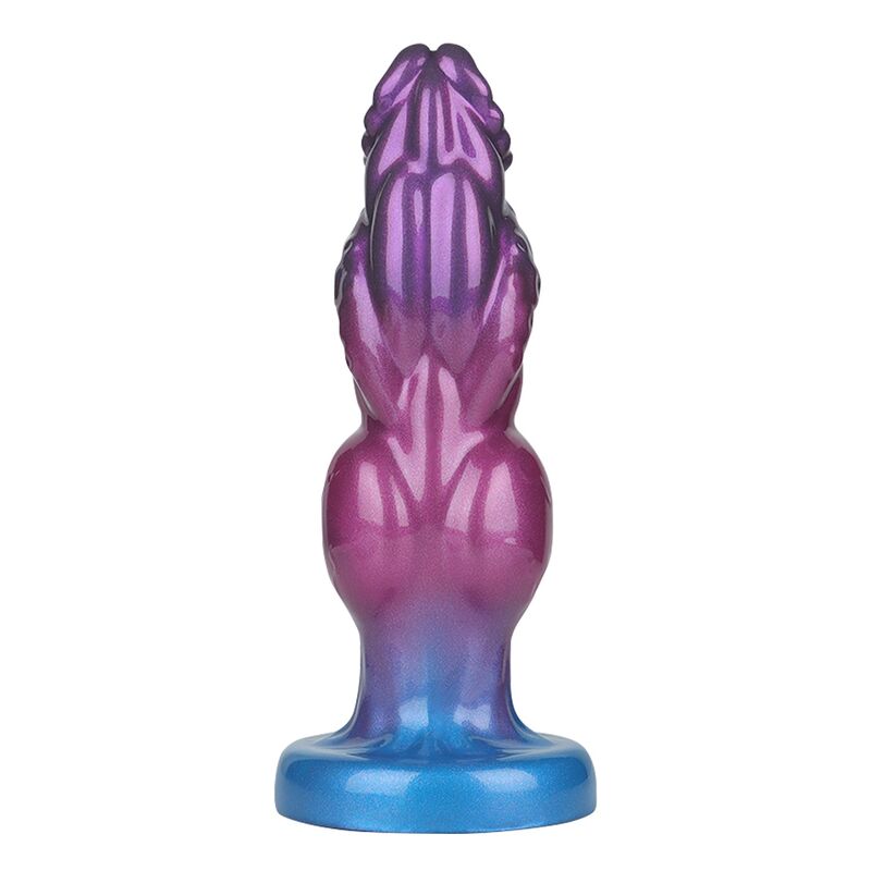 POWER MONSTERS - RIFT TITAN BICOLOR DILDO DE SILICONE INFLÁVEL FANTASIA 24 CM Ø 5 CM - Infernum Store