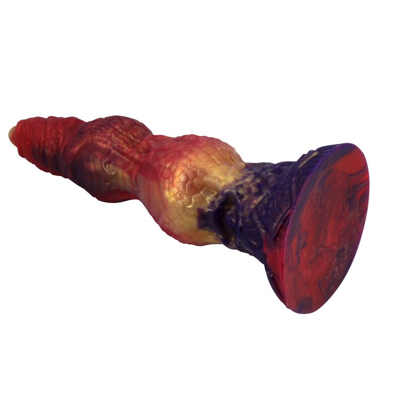 POWER MONSTERS - SAVAGE BEASTLORD TRICOLOR FANTASY SILICONE DILDO 24 CM Ø 5 CM - Infernum Store