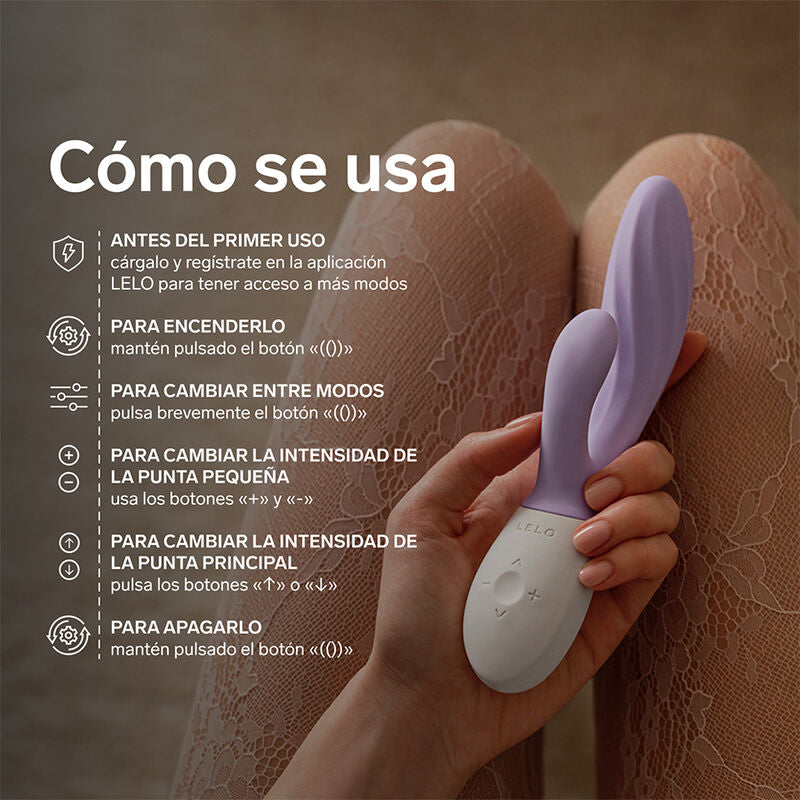 LELO - INA TWIST VIBRADOR DUPLO COELHO PARA PONTO G E CLITÓRIS LAVANDA - Infernum Store