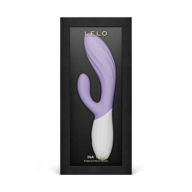 LELO - INA TWIST VIBRADOR DUPLO COELHO PARA PONTO G E CLITÓRIS LAVANDA - Infernum Store