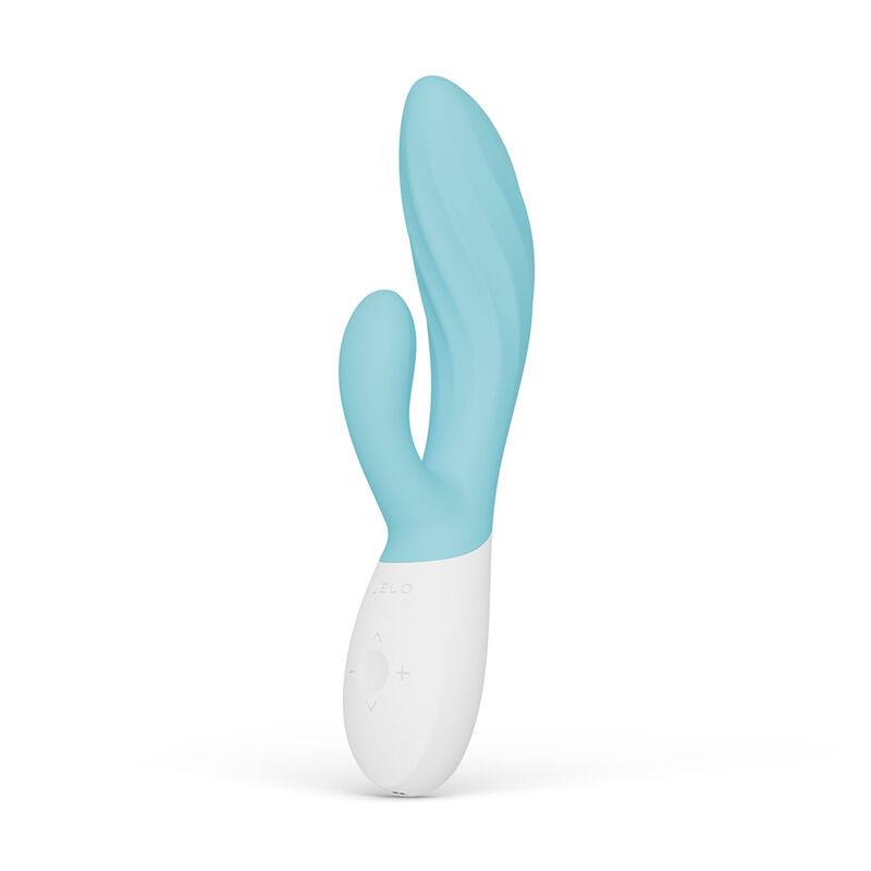 LELO - INA TWIST VIBRADOR DUPLO COELHO PARA PONTO G E CLITÓRIS AZUL - Infernum Store